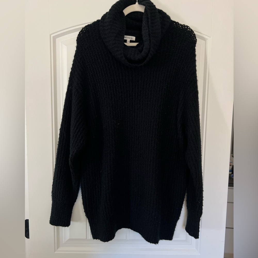 Miracle Black Turtleneck Sweater